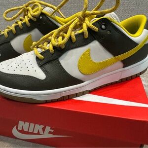 Nike Yellow and White Athletic Shoes